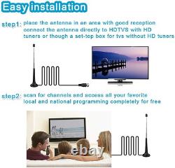 FM DAB Telescopic Antenna Magnetic Base for Portable Radio Tuner Stereo Receiver