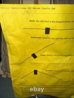 Falcon Off Center Dipole Antenna OCF NEW OLD STOCK NICE