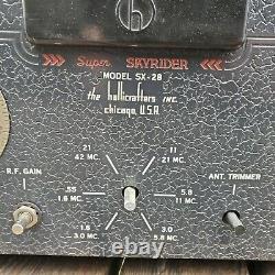 For Repair Hallicrafters Super Skyrider Ham Radio Receiver SX-28 WWII 1940's