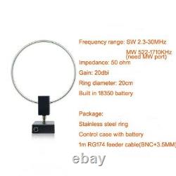 GA450 Loop Antenna Radio Antenna Ring Diameter SW 2.3030MHz 20cm With Battery n