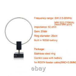 GA450 Loop Antenna SDR Short Medium Wave 20dbi Ring Diameter 20cm MW 5221710KHz