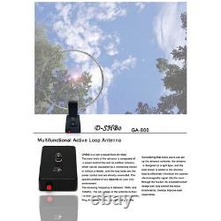 GA800 Active Loop Antenna 10KHz-159MHz HF Short Wave Small Loop Antenna Indoor