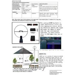 GA800 Active Loop Antenna 10KHz-159MHz HF Short Wave Small Loop Antenna Indoor