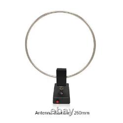 GA800 Active Loop Antenna 10KHz-159MHz HF Short Wave Small Loop Antenna Indoor