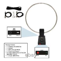 GA-800 Active Loop Antenna Shortwave Antenna 10KHz-159MHz HF Antenna for Radios