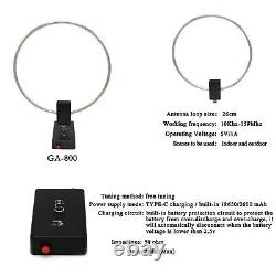 GA-800 Active Loop Antenna Shortwave Antenna 10KHz-159MHz HF Portable for Radios