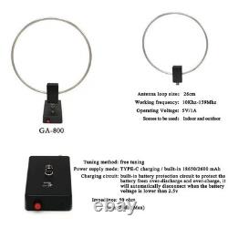 GA-800 Active Loop Antenna Shortwave Antenna 10KHz-159MHz HF Portable for Radios