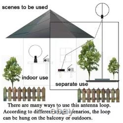 GA-800 Active Loop Antenna Shortwave Antenna 10KHz-159MHz HF Portable for Radios