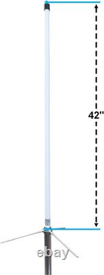 GR100 GMRS Base Antenna, 462-467Mhz, High Gain 7.5 Dbi Fiberglass GMRS Base Stat