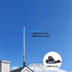 GR100 GMRS Base Antenna, 462-467Mhz, High Gain 7.5 Dbi Fiberglass GMRS Base Stat