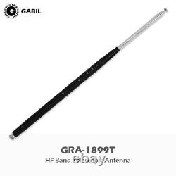 GRA-1899T Multiband HF Vertical Antenna (80m-6m) 3.5-50MHz Handheld Portable