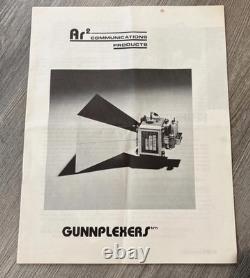 Gunnplexer Microwave Associates Horn Antenna 10 GHz, w HAM Radio Magazine 1979