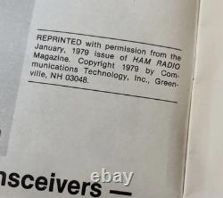 Gunnplexer Microwave Associates Horn Antenna 10 GHz, w HAM Radio Magazine 1979