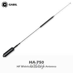 HA-750 HF/6M 7-30MHz 27MHz 50MHz Wideband Portable Broad-Band Ham Mobile Antenna
