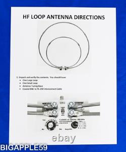 HF Loop Antenna For Amateur Radio Or Shortwave Receiver APARTMENT & HOA FRIENDLY