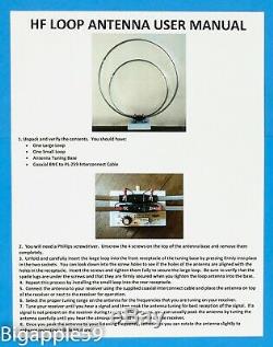 HF Loop Antenna For Amateur Radio Or Shortwave Receiver APARTMENT & HOA FRIENDLY