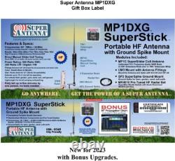 HF Portable Antenna with Ground Mount ham radio amateur Go Bag