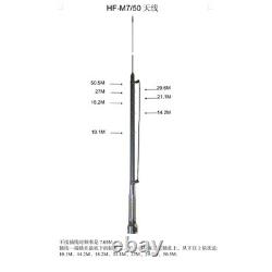 HUAHONF HF Antenna Gain Telescopic Variable 3-30Mhz 7-50Mhz for CB Mobile Radio