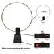 HamGeek Active Loop Antenna Shortwave Antenna 10KHz-159MHz HF Antenna for Radio