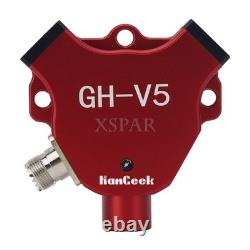 HamGeek GH-V5 V Shaped Antenna 7MHz-430MHz 200W IP68 Waterproof Balun Dipole Red