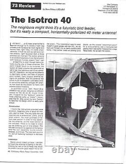 Ham Radio Antenna 30 Meters Electrically Equivalent to a half wave Dipole