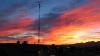 Ham Radio Antennas At Sunset