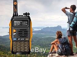 Handheld Radio Scanner Two 2 Way Digital Transceiver Police HAM VHF Antenna UHF
