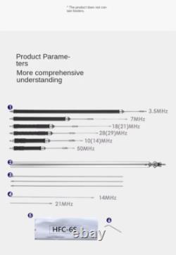 Harvest HFC-6S 3.5/7/10/18/28/50 Mhz Multi Band Base Antenna