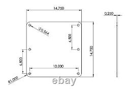 Heavy Duty Carlson 25g Antenna Tower Hinged Tilt Base New