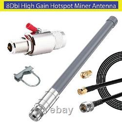 Helium Hotspot 8Dbi Antenna 868MHz Fiberglass 1m Aerial Kit Lora IoT HNT Miners