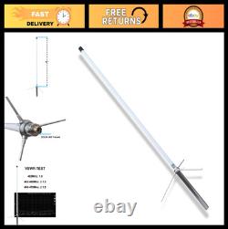 High Gain 7.5 dBi GMRS Base Station Antenna, 462-467MHz Fiberglass, PL259 Connec