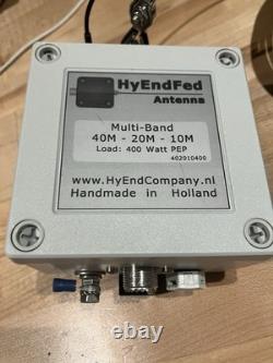 HyEndFed HF antenna 40/20/10m At 400w PEP