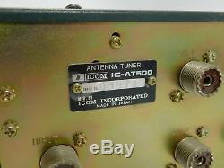 Icom AT-500 Ham Radio Antenna Tuner with Cable Works Great SN 05974