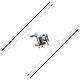 Intellitron Dipole Kit with 2 x MA-2040T 40m Ham Sticks & AA-1602 Mounting Bracket