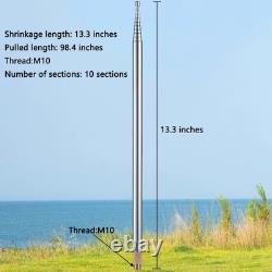 JPC-12 HF Antenna for Ham Radio, 7MHz-50MHz All Band Vertical Antenna with Sl