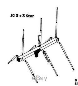JoGunn 3x3 star 10/11 meter Base Antenna