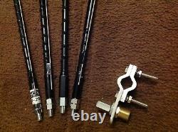 Joblot 4x HF mobile whip antennas 20 40 60 80m band plus a mobile mount