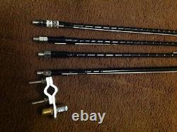 Joblot 4x HF mobile whip antennas 20 40 60 80m band plus a mobile mount