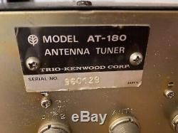 Kemwood TRIO AT-180 antenna tuner used ham radio Work well