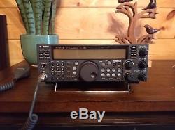 Kenwood TS 570D HF Radio Transceiver ham, with antenna, rig control cable + box