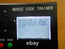 LCD Morse Code CW Trainer Ham radio station Morse short-wave station telegraphy