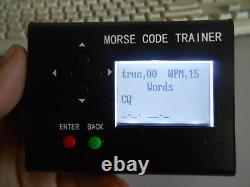 LCD Morse Code CW Trainer Ham radio station Morse short-wave station telegraphy