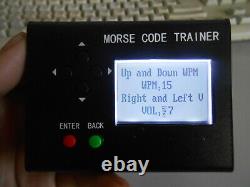 LCD Morse Code CW Trainer Ham radio station Morse short-wave station telegraphy