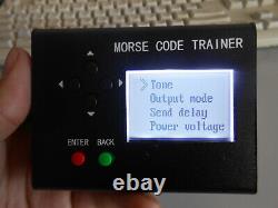 LCD Morse Code CW Trainer Ham radio station Morse short-wave station telegraphy