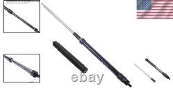 Laser Engraved 3/8-24 Portable Ham Radio Antenna, 7-54 MHz, Ultra Lightweight