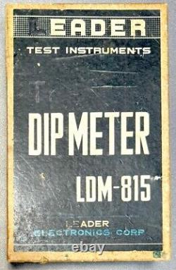 Leader Electronics LDM-815 Tr Dip Meter Amateur Ham Radio