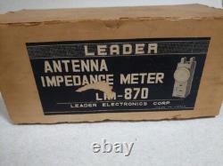 Leader Electronics LIM-870A Impedance Antenna METER Amateur Ham Radio