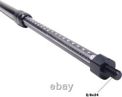 Lightweight Telescopic 3/8-24 7-54 MHz Ham Radio Antenna Laser Engraved