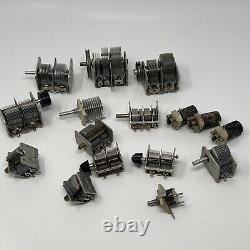 Lot Of 16 Mixed Variable Air Capacitor Ham Radio Transceiver Antenna Amplifier