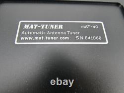 MAT-40 120W Automatic Antenna Tuner Ham Radio with ICOM & YAESU Adapters USA
